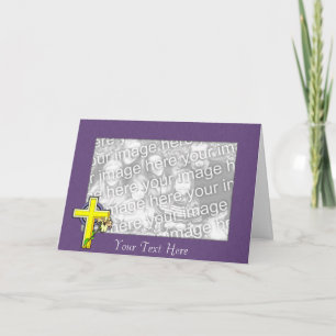 Modèle de carte - Cross Easter Lily