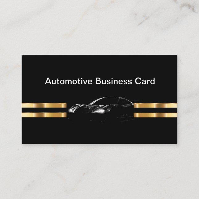Modèle de carte d'affaires Classy Automotive Servi (Devant)