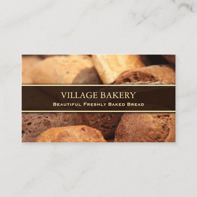 Modèle de carte d'affaires de la boulangerie / Pai (Devant)