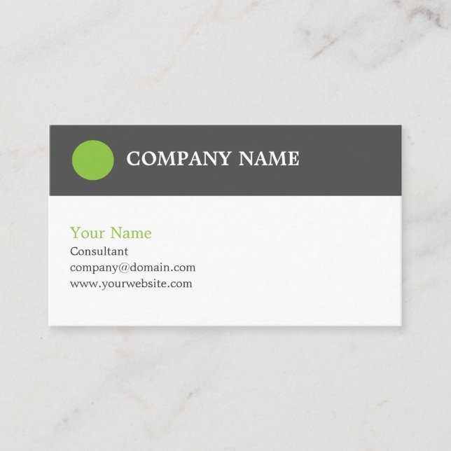 Modèle de carte d'affaires moderne Consultant (Devant)