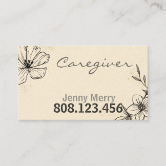 Modèle de carte d'affaires simple Rose