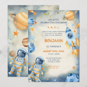 Modèle de carte d'anniversaire pour espace personn