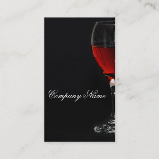 Modèle de carte de glassbusiness de vin