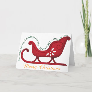 Modèle de carte de Noël personnalisée père Noël Sl