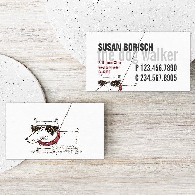 Modèle de carte de profil blanc Cool moderne (Créateur téléchargé)