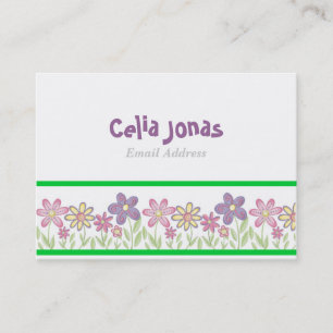 Modèle de carte de profil pour filles adorables