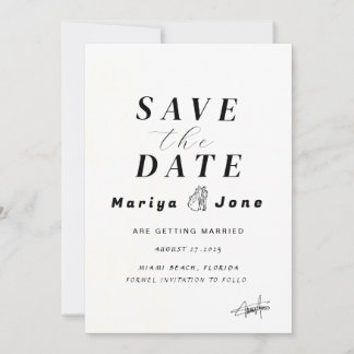 Modèle de carte de sauvegarde recto-verso, Invitat