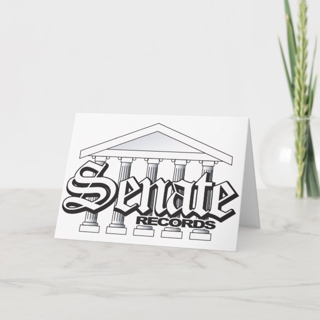 Modèle de carte de Senate (Devant)