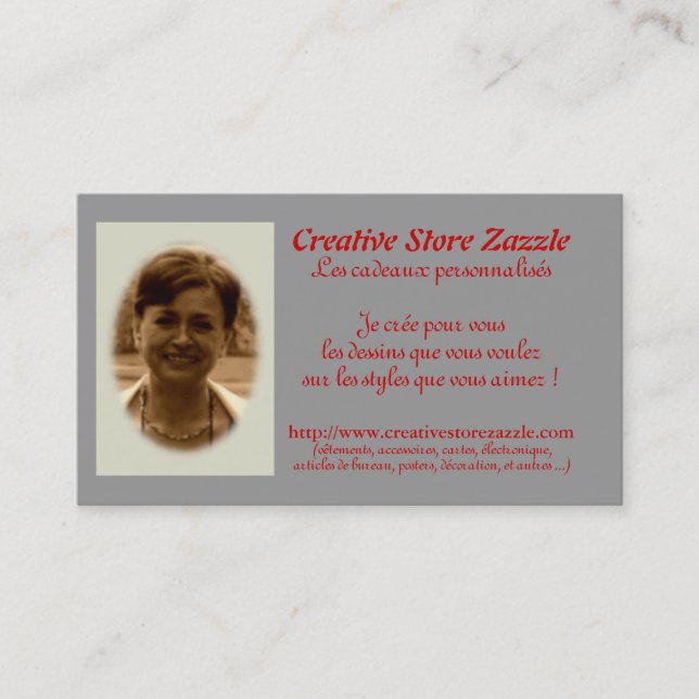 Modèle de carte de visite à customiser - (Devant)