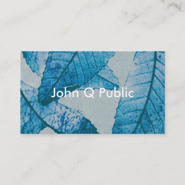 modèle de carte de visite art nature double face (Devant)