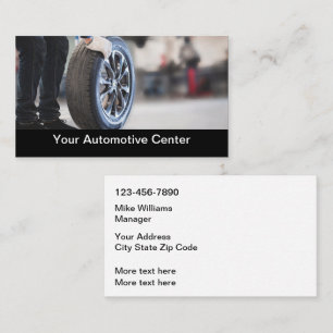 Modèle de carte de visite Automotive Services