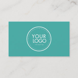 Modèle de carte de visite avec logo circulaire per