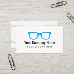 Modèle de carte de visite avec logo de lunettes bl