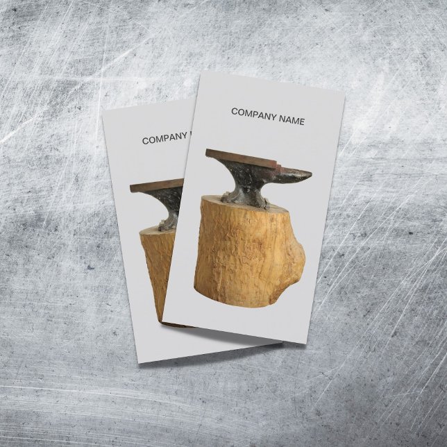 Modèle de carte de visite Blacksmith Anvil (Créateur téléchargé)