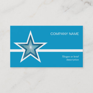 Modèle de carte de visite Blue Star