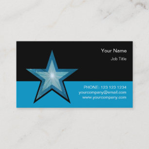 Modèle de carte de visite Blue Star