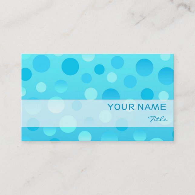 Modèle de carte de visite Blueberry Fizz (Devant)