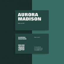 Modèle de carte de visite Boho modifié Code QR