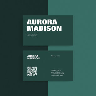 Modèle de carte de visite Boho modifié Code QR