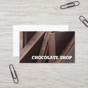Modèle de carte de visite Chocolate Shop