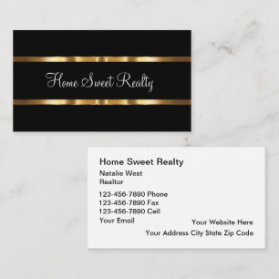 Modèle de carte de visite classique Real Realtor