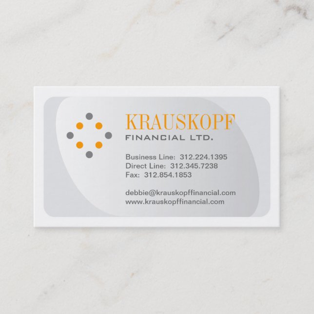 Modèle de carte de visite Creative Professional (Devant)