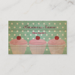 Modèle de carte de visite Cupcake
