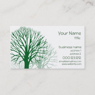 MODÈLE de carte de visite d'arbres