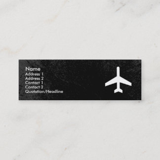 Modèle de carte de visite d'avion