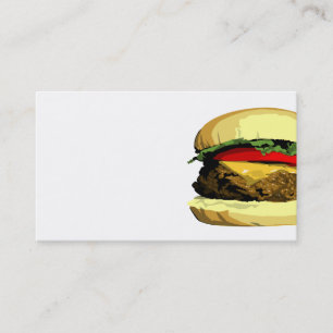 Modèle de carte de visite de cheeseburger