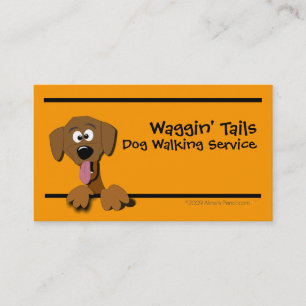 Modèle de carte de visite de chien de bande