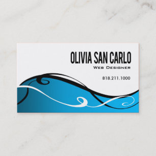 Modèle de carte de visite de concepteur de Web de