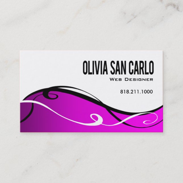 Modèle de carte de visite de concepteur de Web de (Devant)