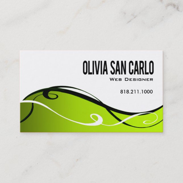 Modèle de carte de visite de concepteur de Web de (Devant)