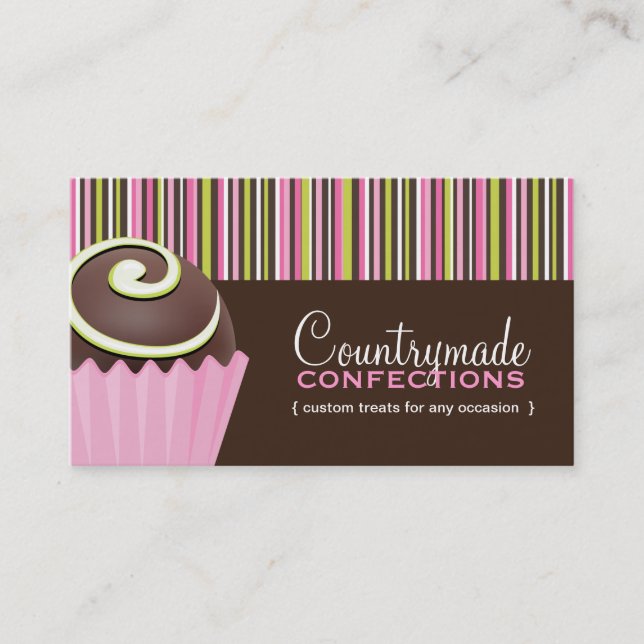 Modèle de carte de visite de confections (Devant)