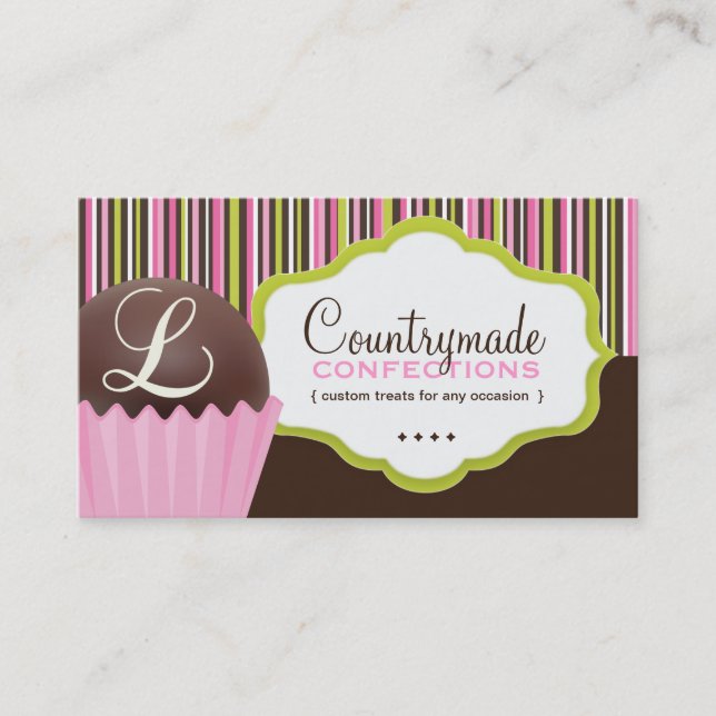 Modèle de carte de visite de confections (Devant)