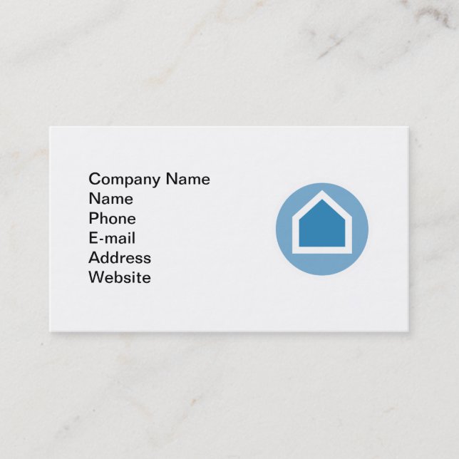 Modèle de carte de visite de l'agent immobilier (Devant)