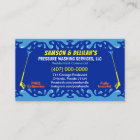 Modèle de carte de visite de lavage et de nettoyag