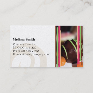 Modèle de carte de visite de magasin de chocolat