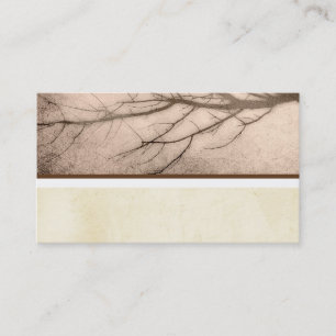 modèle de carte de visite de nature art sepia