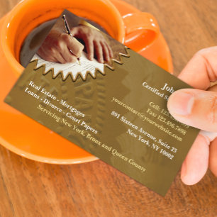 Modèle de carte de visite de notaire public profes