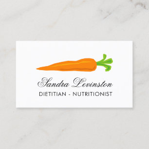 Modèle de carte de visite de nutritionniste de