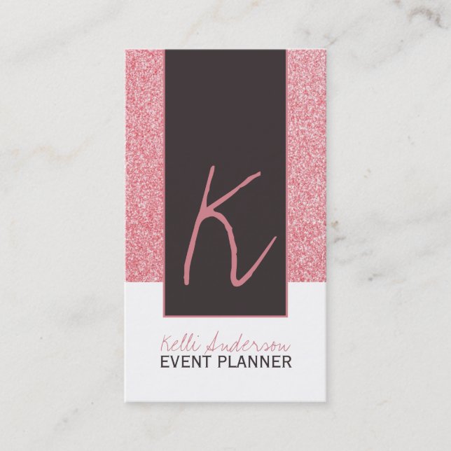 Modèle de carte de visite de parties scintillantes (Devant)