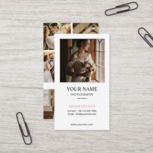 Modèle de carte de visite de photographe