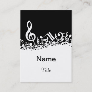 Modèle de carte de visite de professeur de musiqu