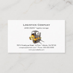Modèle de carte de visite de Simple Logistics