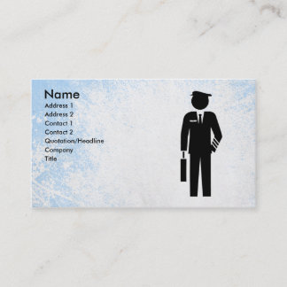 Modèle de carte de visite de steward (hôtesse de