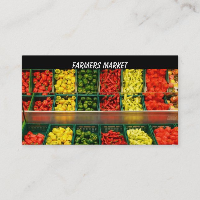 Modèle de carte de visite des agriculteurs (Devant)