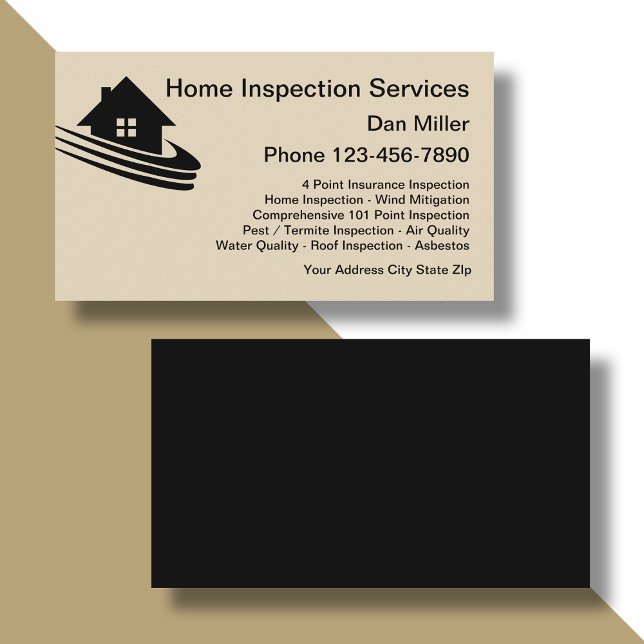 Modèle de carte de visite des Services d'inspectio (Créateur téléchargé)