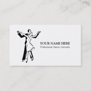 Modèle de carte de visite d'instructeur de danse
